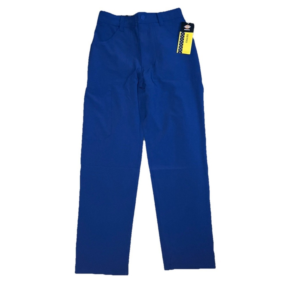 Dickies Women's Scrub Pants Navy Blue Straight Leg Medical Uniform Size XS Short